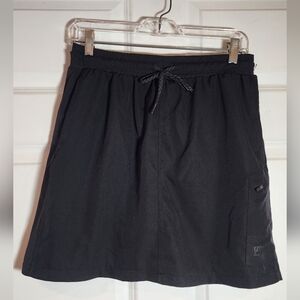 Avalanche Black Active Skort Drawstring Pockets Medium